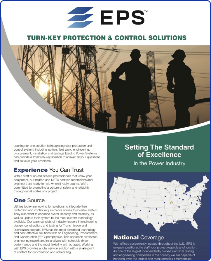 TURN-KEY PROTECTION & CONTROL SOLUTIONS