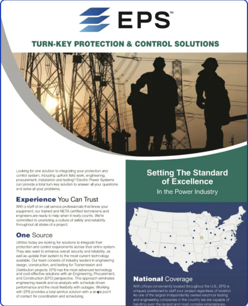 TURN-KEY PROTECTION & CONTROL SOLUTIONS