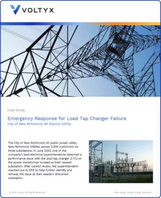 Emergency Response for Load Tap Changer Failure